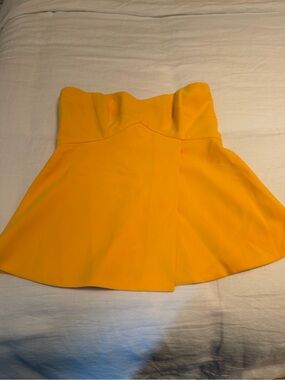 JAYGODFREY Yellow Strapless bustier